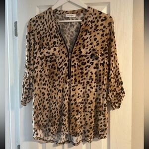 Calvin Klein Animal Print Blouse